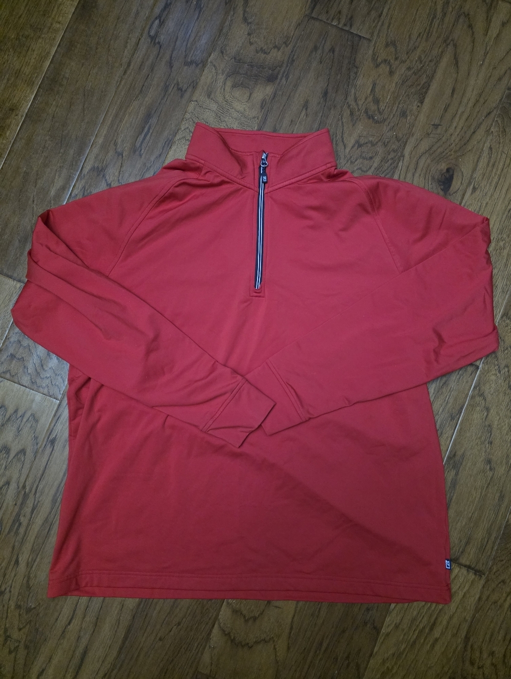 Cutter and Buck Red Quarter-Zip Performance Pullover